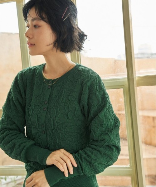 LBC（エルビーシー）の「フクレジャカードカーデ（カーディガン/ボレロ・レディース・ブラック/ブラウン/グリーン・M/L）」の6枚目の写真