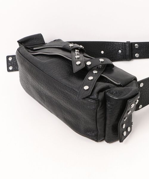 Desigual（デシグアル）の「Multi-zipper stud shoulder bag / マルチジッパースタッドショルダーバッグ（ハンドバッグ・レディース・ブラック・FREE）」の3枚目の写真