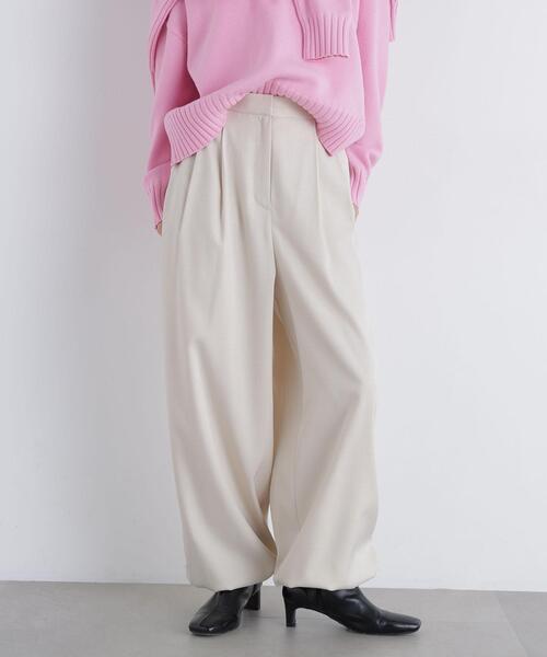 N.(N. Natural Beauty Basic)(エヌエヌナチュラルビューティーベーシック)の「バルーンパンツ(その他パンツ・レディース・ブラウン/オフホワイト・MEDIUM/SMALL)」の7枚目の写真