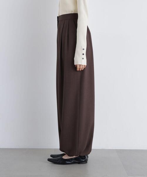 N.(N. Natural Beauty Basic)(エヌエヌナチュラルビューティーベーシック)の「バルーンパンツ(その他パンツ・レディース・ブラウン/オフホワイト・MEDIUM/SMALL)」の17枚目の写真