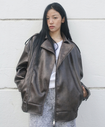 9252 クラシックレザージャケット (BROWN)