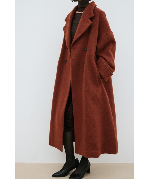 STYLEMIXER（スタイルミキサー）の「シャギーロングコート（その他アウター・レディース・アイボリー/ダークオレンジ/グレー・SMALL/MEDIUM）」の18枚目の写真