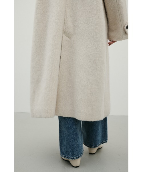 STYLEMIXER（スタイルミキサー）の「シャギーロングコート（その他アウター・レディース・アイボリー/ダークオレンジ/グレー・SMALL/MEDIUM）」の9枚目の写真