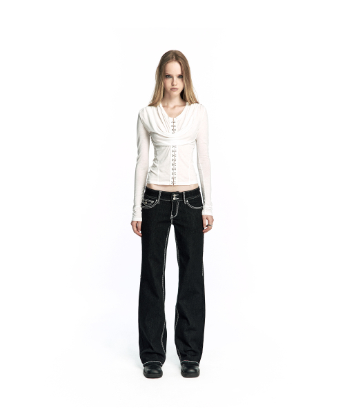 KASHIKO(カシコ)の「Romantic Hook Corset Top Ivory(Tシャツ/カットソー・レディース・その他・SMALL/MEDIUM)」の2枚目の写真