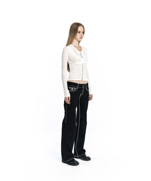 KASHIKO(カシコ)の「Romantic Hook Corset Top Ivory(Tシャツ/カットソー・レディース・その他・SMALL/MEDIUM)」の5枚目の写真