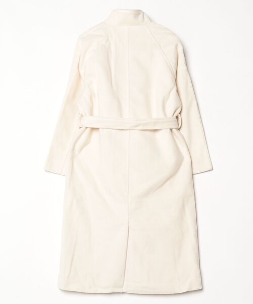 YUGA(ユーガ)の「YUGA_YGMC Korean-style Wool-look single-lapel coat(チェスターコート・レディース・ライトグレー/オフホワイト・FREE)」の4枚目の写真