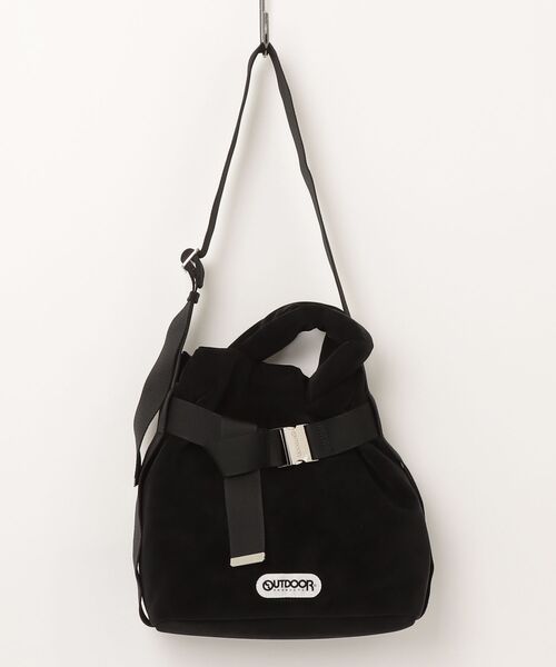 OUTDOOR PRODUCTS(アウトドアプロダクツ)の「【OUTDOOR PRODUCTS / アウトドアプロダクツ】2way Belt Tote Bag / ヌバック ベルトトートバッグ(トートバッグ・レディース・ブラック/グレー/ベージュ・FREE)」の1枚目の写真