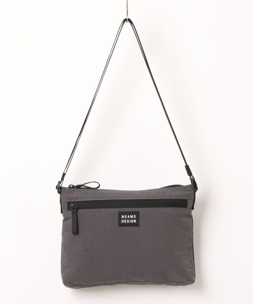 BEAMS DESIGN（ビームス デザイン）の「BEAMSDESIGN（ビームスデザイン）Fine lines  サコッシュバッグ（ショルダーバッグ・メンズ・カーキ/グレー/ブルー系その他/ブラック・FREE）」の2枚目の写真