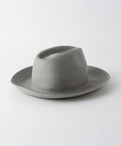 green label relaxing(グリーンレーベルリラクシング)の「KC プレーンツバヒロブレードハット◆(ハット・レディース・オフホワイト/ライトグレー/ブラック・FREE)」の6枚目の写真