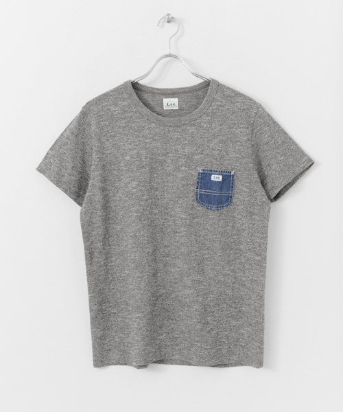 URBAN RESEARCH DOORS（アーバンリサーチドアーズ）の「Lee×DOORS-natural-　Denim Pocket T-SHIRTS（Tシャツ/カットソー・メンズ・グレー/ブラック/ホワイト・LARGE/MEDIUM）」の4枚目の写真