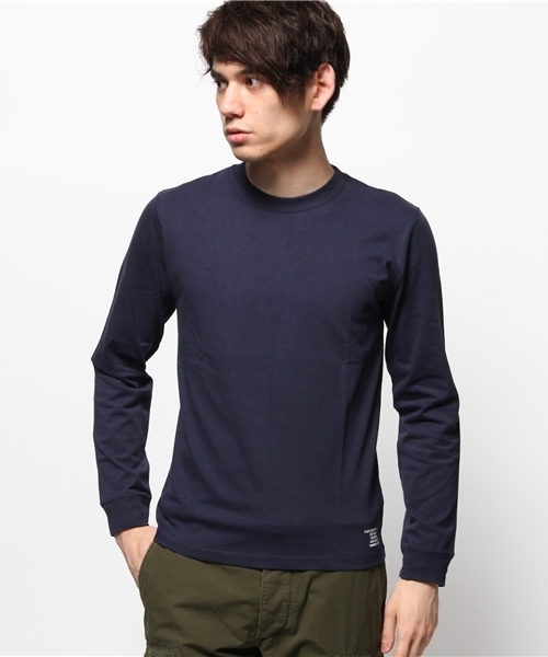 NANO universe（ナノユニバース）の「F/クラシッククルーネックTee L/S（Tシャツ/カットソー・メンズ・ネイビー/ブルー/ボルドー/ブラック/ホワイト・MEDIUM/X-LARGE/LARGE/SMALL）」の4枚目の写真