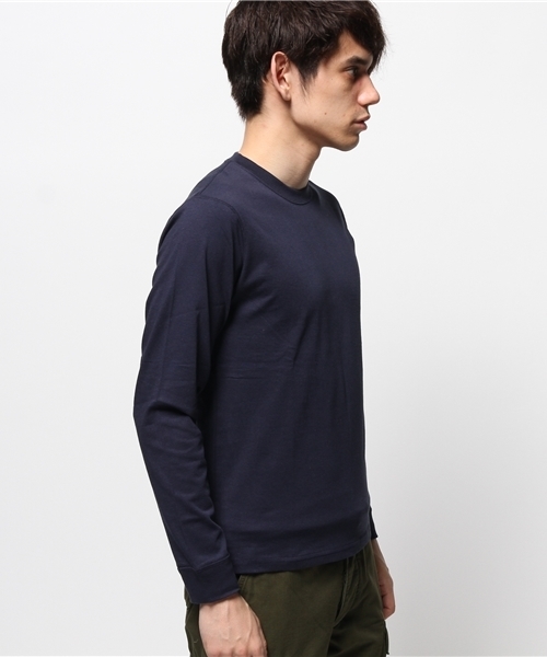 NANO universe（ナノユニバース）の「F/クラシッククルーネックTee L/S（Tシャツ/カットソー・メンズ・ネイビー/ブルー/ボルドー/ブラック/ホワイト・MEDIUM/X-LARGE/LARGE/SMALL）」の8枚目の写真