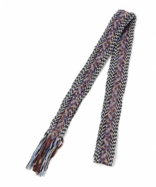 LEPSIM（レプシィム）の「テープフリンジベルト　730931（ベルト・レディース・キャメル/ブラック・ONE SIZE）」の3枚目の写真