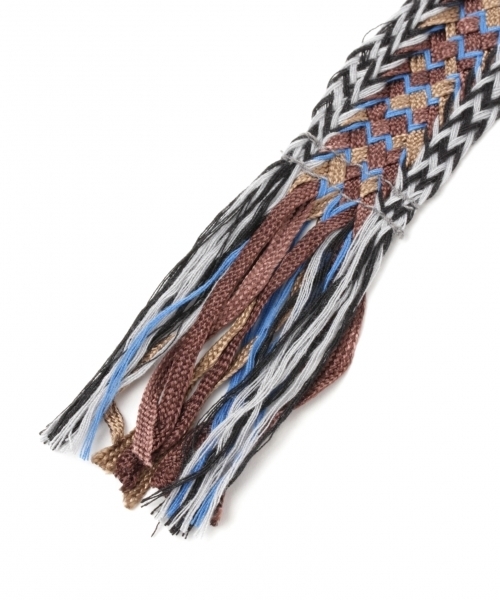 LEPSIM（レプシィム）の「テープフリンジベルト　730931（ベルト・レディース・キャメル/ブラック・ONE SIZE）」の4枚目の写真