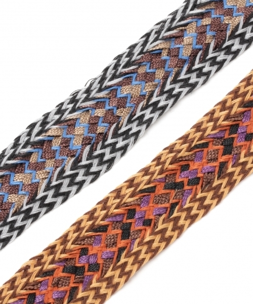 LEPSIM（レプシィム）の「テープフリンジベルト　730931（ベルト・レディース・キャメル/ブラック・ONE SIZE）」の5枚目の写真