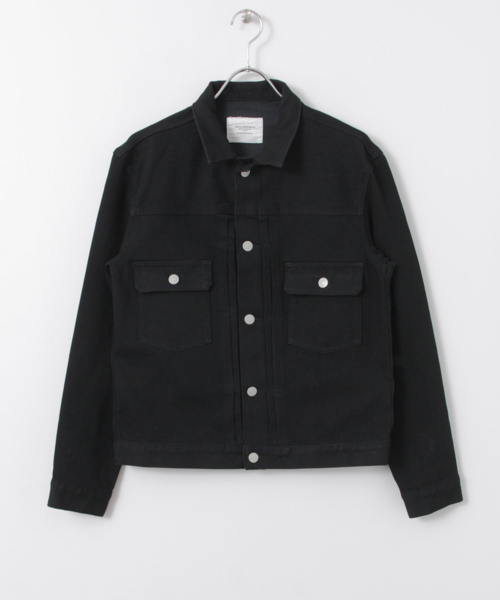 URBAN RESEARCH（アーバンリサーチ）の「UR 360°デニムジャケット（デニムジャケット・メンズ・ブラック/ワンウォッシュ・LARGE/MEDIUM）」の11枚目の写真