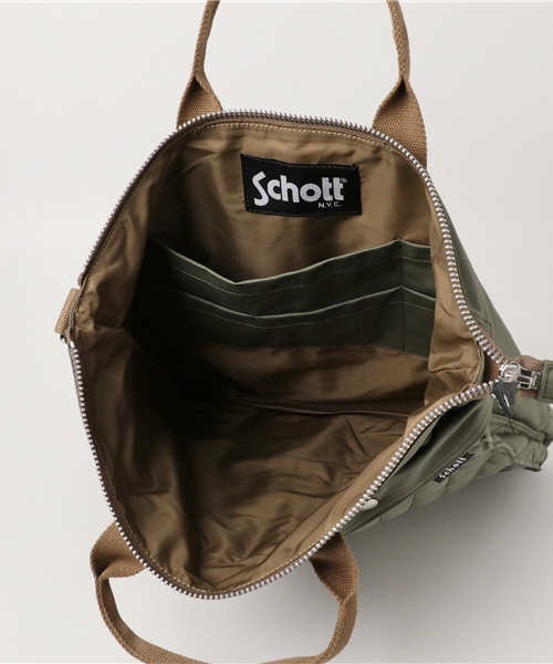 schott（ショット）の「Schott/COTTTON PADDED UTILITY BAG/コットン 