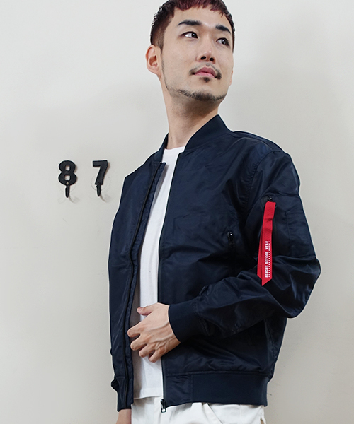 Burner(バーナー)の「【BURNER SELECT】MA-1(MA-1・メンズ・ネイビー/ブラック/カーキ/グレー・XL/L/M)」の4枚目の写真