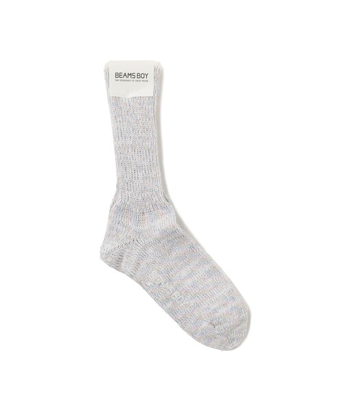 BEAMS BOY(ビームスボーイ)の「BEAMS BOY / ラメ リブ クルー ソックス NEW(ソックス/靴下・レディース・パープル/ホワイト/レッド/ブラック/シルバー/ゴールド/チャコールグレー/ブルー・ONE SIZE)」の1枚目の写真
