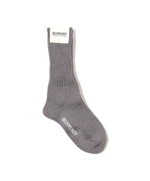 BEAMS BOY(ビームスボーイ)の「BEAMS BOY / ラメ リブ クルー ソックス NEW(ソックス/靴下・レディース・パープル/ホワイト/レッド/ブラック/シルバー/ゴールド/チャコールグレー/ブルー・ONE SIZE)」の3枚目の写真