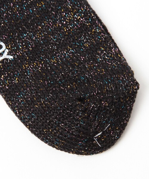 BEAMS BOY(ビームスボーイ)の「BEAMS BOY / ラメ リブ クルー ソックス NEW(ソックス/靴下・レディース・パープル/ホワイト/レッド/ブラック/シルバー/ゴールド/チャコールグレー/ブルー・ONE SIZE)」の9枚目の写真