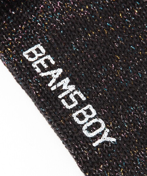 BEAMS BOY(ビームスボーイ)の「BEAMS BOY / ラメ リブ クルー ソックス NEW(ソックス/靴下・レディース・パープル/ホワイト/レッド/ブラック/シルバー/ゴールド/チャコールグレー/ブルー・ONE SIZE)」の10枚目の写真