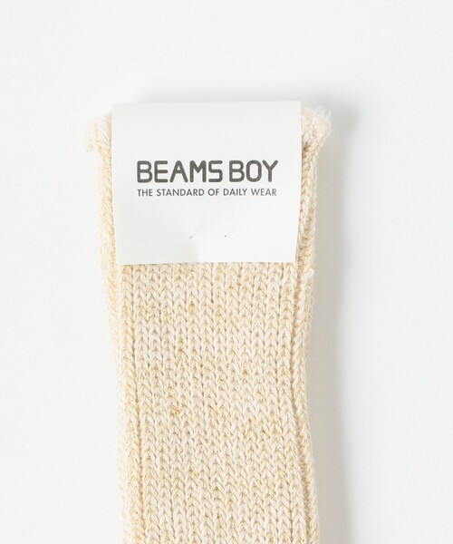 BEAMS BOY(ビームスボーイ)の「BEAMS BOY / ラメ リブ クルー ソックス NEW(ソックス/靴下・レディース・パープル/ホワイト/レッド/ブラック/シルバー/ゴールド/チャコールグレー/ブルー・ONE SIZE)」の14枚目の写真