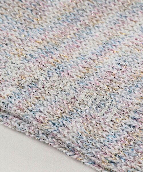 BEAMS BOY(ビームスボーイ)の「BEAMS BOY / ラメ リブ クルー ソックス NEW(ソックス/靴下・レディース・パープル/ホワイト/レッド/ブラック/シルバー/ゴールド/チャコールグレー/ブルー・ONE SIZE)」の19枚目の写真