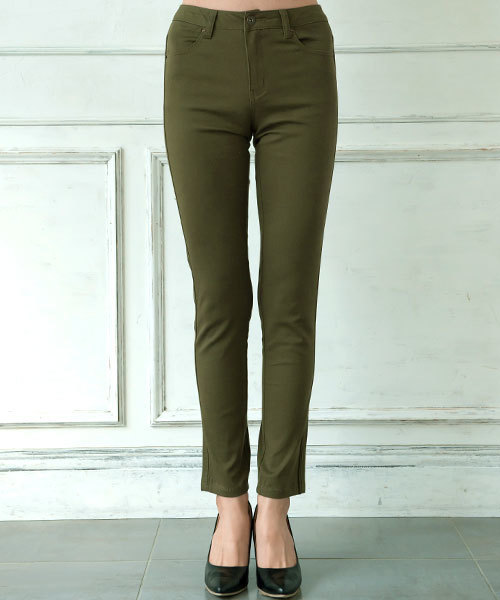 Pierrot（ピエロ）の「選べるS~3Lサイズ展開◎美脚ツイルスキニーパンツ（その他パンツ・レディース・ネイビー/ホワイト/ブラック/カーキ・LARGE/XX-LARGE/SMALL/X-LARGE/MEDIUM）」の8枚目の写真