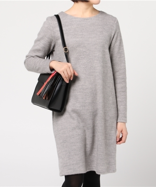 WEGO（ウィゴー）の「WEGO/Wタッセルチャーム付きショルダーバッグ（ショルダーバッグ・レディース・キャメル/ピンク/ブラック・FREE）」の8枚目の写真