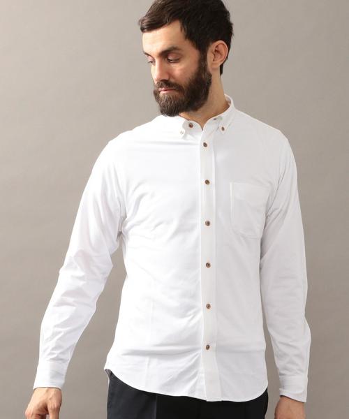 BEAUTY&YOUTH UNITED ARROWS（ビューティーアンドユースユナイテッドアローズ）の「BY COOLMAX シャンブレー ボタンダウン シャツ ◆（シャツ/ブラウス・メンズ・ライトブルー/ロイヤルブルー/ホワイト/ライム/ネイビー・X-SMALL/LARGE/X-LARGE/MEDIUM/SMALL）」の2枚目の写真