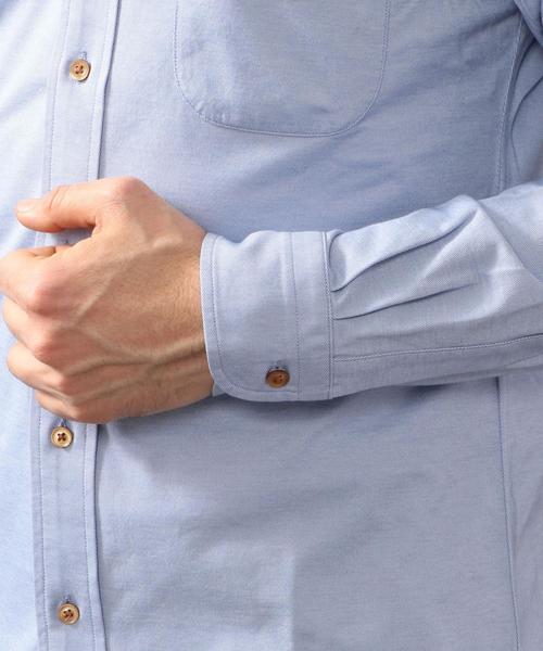 BEAUTY&YOUTH UNITED ARROWS（ビューティーアンドユースユナイテッドアローズ）の「BY COOLMAX シャンブレー ボタンダウン シャツ ◆（シャツ/ブラウス・メンズ・ライトブルー/ロイヤルブルー/ホワイト/ライム/ネイビー・X-SMALL/LARGE/X-LARGE/MEDIUM/SMALL）」の15枚目の写真