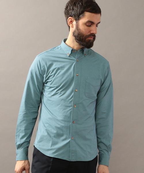 BEAUTY&YOUTH UNITED ARROWS（ビューティーアンドユースユナイテッドアローズ）の「BY COOLMAX シャンブレー ボタンダウン シャツ ◆（シャツ/ブラウス・メンズ・ライトブルー/ロイヤルブルー/ホワイト/ライム/ネイビー・X-SMALL/LARGE/X-LARGE/MEDIUM/SMALL）」の13枚目の写真