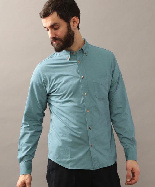 BEAUTY&YOUTH UNITED ARROWS（ビューティーアンドユースユナイテッドアローズ）の「BY COOLMAX シャンブレー ボタンダウン シャツ ◆（シャツ/ブラウス・メンズ・ライトブルー/ロイヤルブルー/ホワイト/ライム/ネイビー・X-SMALL/LARGE/X-LARGE/MEDIUM/SMALL）」の14枚目の写真