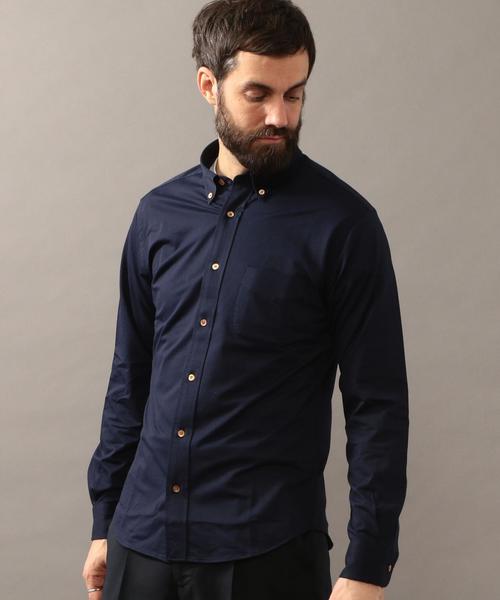 BEAUTY&YOUTH UNITED ARROWS（ビューティーアンドユースユナイテッドアローズ）の「BY COOLMAX シャンブレー ボタンダウン シャツ ◆（シャツ/ブラウス・メンズ・ライトブルー/ロイヤルブルー/ホワイト/ライム/ネイビー・X-SMALL/LARGE/X-LARGE/MEDIUM/SMALL）」の8枚目の写真