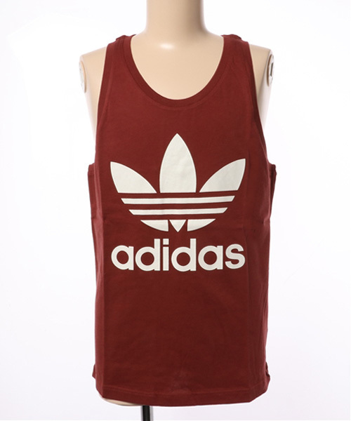 adidas（アディダス）の「【adicolor】 タンクトップ[TREFOIL TANK TOP]（タンクトップ・メンズ・ブラック/ホワイト/レッド/ブラウン・SMALL/MEDIUM/LARGE/XXX-LARGE/X-LARGE/XX-LARGE/X-SMALL）」の4枚目の写真