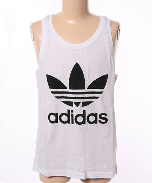 adidas（アディダス）の「【adicolor】 タンクトップ[TREFOIL TANK TOP]（タンクトップ・メンズ・ブラック/ホワイト/レッド/ブラウン・SMALL/MEDIUM/LARGE/XXX-LARGE/X-LARGE/XX-LARGE/X-SMALL）」の2枚目の写真