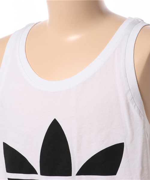 adidas（アディダス）の「【adicolor】 タンクトップ[TREFOIL TANK TOP]（タンクトップ・メンズ・ブラック/ホワイト/レッド/ブラウン・SMALL/MEDIUM/LARGE/XXX-LARGE/X-LARGE/XX-LARGE/X-SMALL）」の6枚目の写真