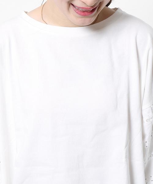coen(コーエン)の「レースバルーンスリーブTシャツ(Tシャツ/カットソー・レディース・ホワイト/マスタード・FREE)」の6枚目の写真