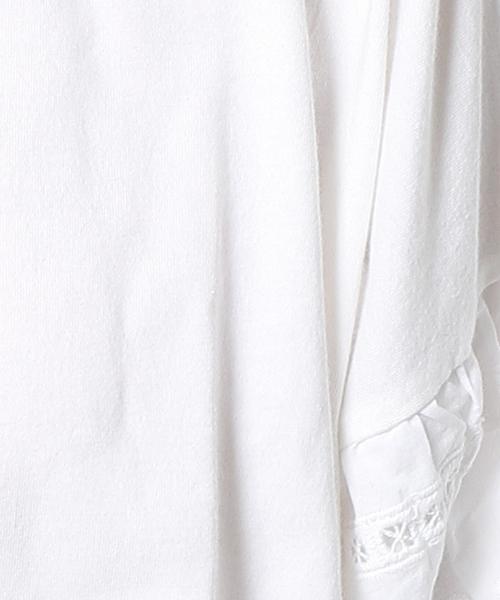coen(コーエン)の「レースバルーンスリーブTシャツ(Tシャツ/カットソー・レディース・ホワイト/マスタード・FREE)」の8枚目の写真
