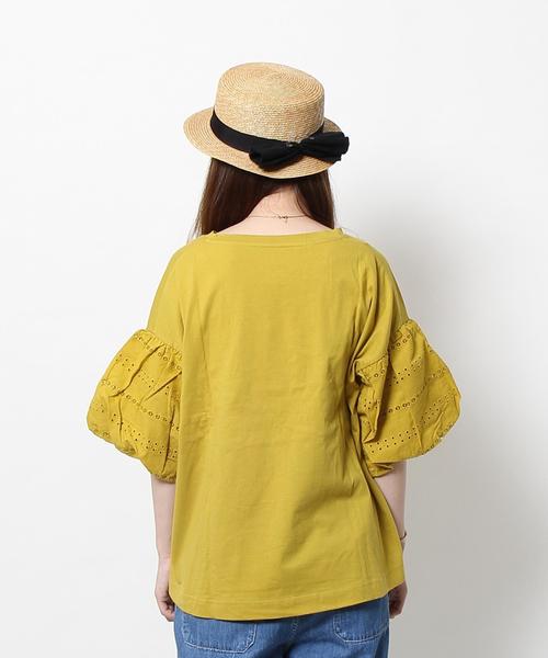 coen(コーエン)の「レースバルーンスリーブTシャツ(Tシャツ/カットソー・レディース・ホワイト/マスタード・FREE)」の16枚目の写真