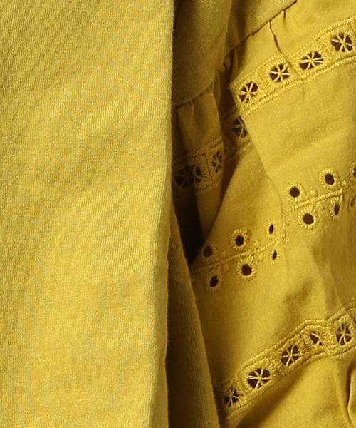 coen(コーエン)の「レースバルーンスリーブTシャツ(Tシャツ/カットソー・レディース・ホワイト/マスタード・FREE)」の10枚目の写真