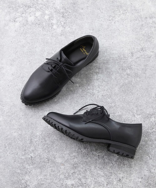 menue（メヌエ）の「タンクソール レースアップ オックスフォード シューズ（ドレスシューズ・レディース・ホワイト/ブラック/モスグリーン/ワインレッド/ブラック系その他/ブラック系その他3/ブラック系その他2/ベージュ/ボルドー/ナチュラル/グレイッシュベージュ・LL/3L/S/M/L/SS/4L）」の13枚目の写真