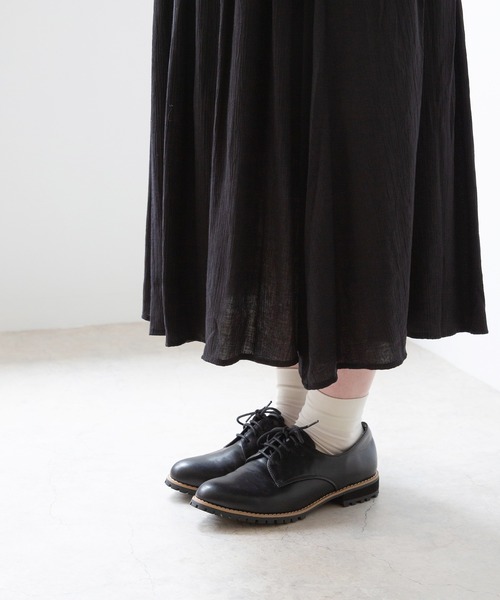 menue（メヌエ）の「タンクソール レースアップ オックスフォード シューズ（ドレスシューズ・レディース・ホワイト/ブラック/モスグリーン/ワインレッド/ブラック系その他/ブラック系その他3/ブラック系その他2/ベージュ/ボルドー/ナチュラル/グレイッシュベージュ・LL/3L/S/M/L/SS/4L）」の16枚目の写真