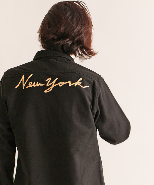 schott(ショット)の「Schott/ショット/MOLESKIN CPO SHIRT/モールスキン CPOシャツ(シャツ/ブラウス・メンズ・ブラック/カーキ・SMALL/MEDIUM/LARGE/X-LARGE)」の1枚目の写真