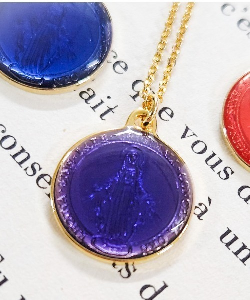 rovtski（ロフトスキー）の「Z)【LEF MADE】エポマリアコインネックレス（ネックレス・メンズ・ホワイト/グレー/ブルー/グリーン/その他/ピンク/イエロー/ブルーパープル/ワイン/ゴールド・FREE）」の5枚目の写真