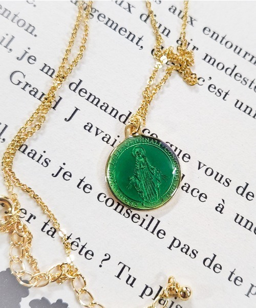 rovtski（ロフトスキー）の「Z)【LEF MADE】エポマリアコインネックレス（ネックレス・メンズ・ホワイト/グレー/ブルー/グリーン/その他/ピンク/イエロー/ブルーパープル/ワイン/ゴールド・FREE）」の16枚目の写真