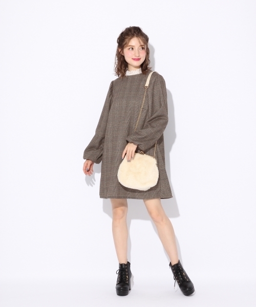 Heather（ヘザー）の「エリツキチェックワンピース　775938（ワンピース・レディース・ブラウン/グレー/ブラウン系その他・ONESIZE）」の19枚目の写真
