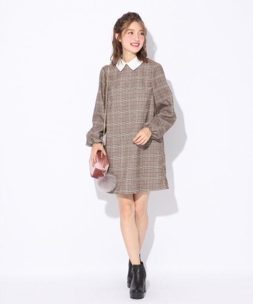 Heather（ヘザー）の「エリツキチェックワンピース　775938（ワンピース・レディース・ブラウン/グレー/ブラウン系その他・ONESIZE）」の17枚目の写真
