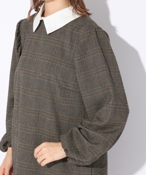 Heather（ヘザー）の「エリツキチェックワンピース　775938（ワンピース・レディース・ブラウン/グレー/ブラウン系その他・ONESIZE）」の18枚目の写真